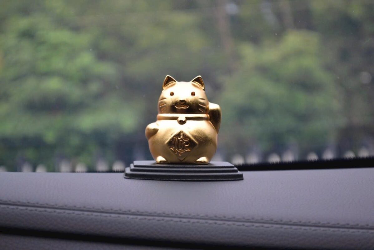 Mèo TÀI LỘC bipi™️ 🇯🇵 (Đế nhôm đen)